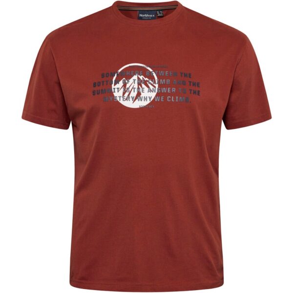 North 56°4 t-shirt med print rust