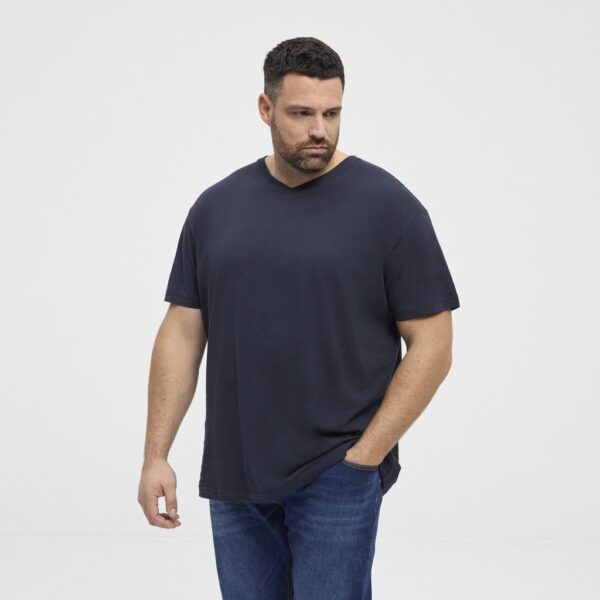 North latitude t-shirt med v-hals nat sky blå - Billede 2