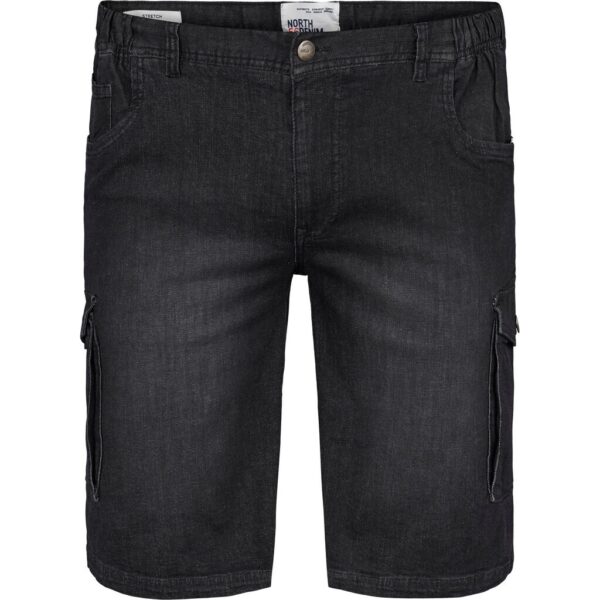 North 56°4 cargo short med elastik talje slidt sort