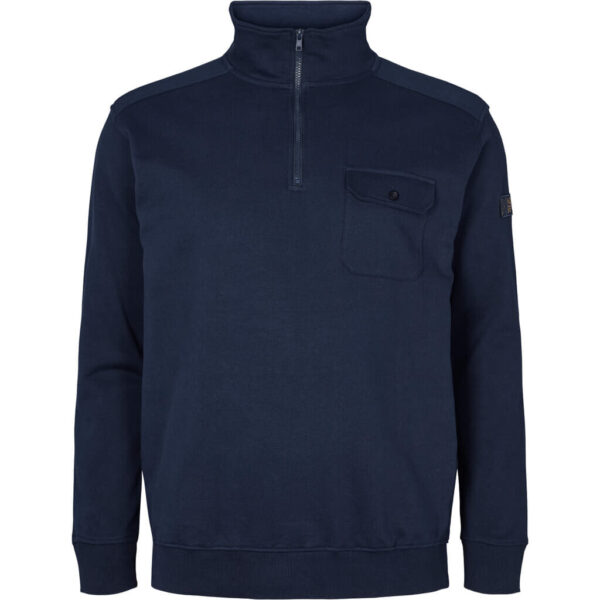 North 56°4 Sweatshirts med halv lynlås Marine Blå TALL