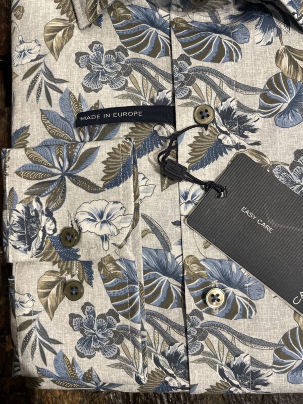 Casa Moda modern fit skjorte printet mønster blade blå – Bild 4