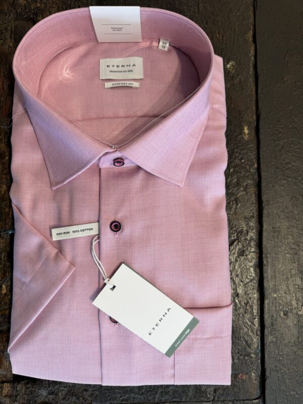 Eterna skjorter comfort fit med korte ærmer pink