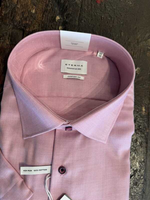 Eterna skjorter comfort fit med korte ærmer pink – Bild 3