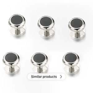 Hos Birger Brustknopf für Kleid Hemd silber blau