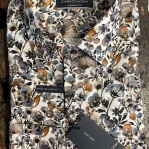 Casa Moda skjorte comfort fit mønstret med blomster