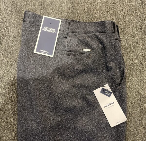 Sunwill bukser extreme flexibility slim fit blå med nister og terne - Billede 3