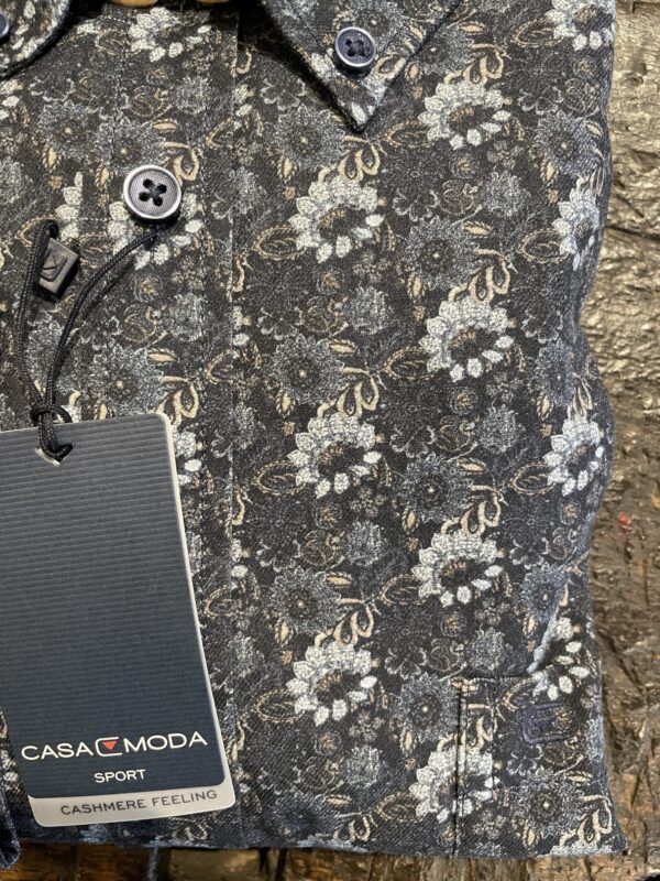 Casa Moda “cashmere feeling” stor blomstret blå – Bild 4