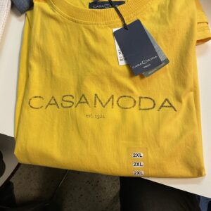 Casa Moda t-shirt med print på brystet gul