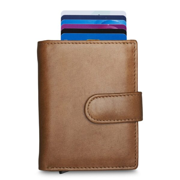 Figuretta wallet kortholder stor lys brun