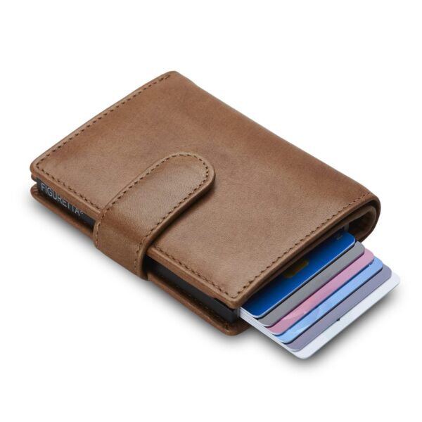 Figuretta wallet kortholder stor lys brun – Bild 4