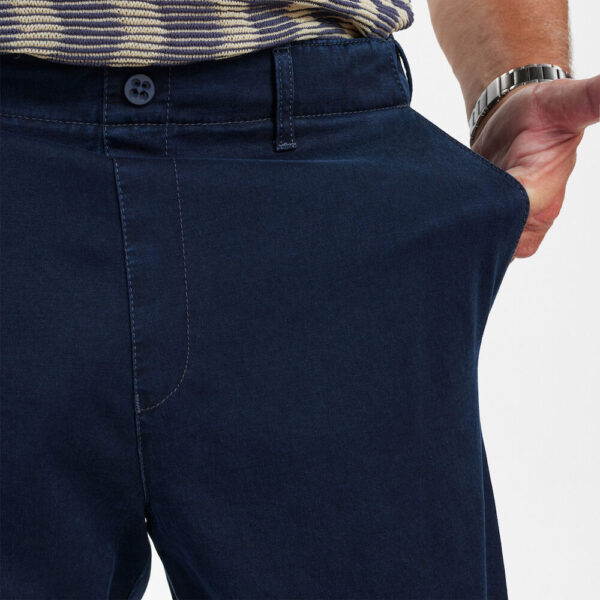 IN-CA Cowboybukser med stræk og elastiktalje jeans blå – Bild 5