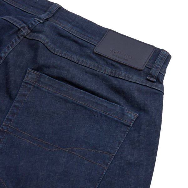 Sunwill fitted stretch jeans Dark Blå – Bild 4