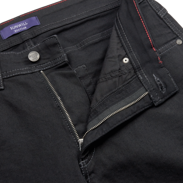 Sunwill jeans regular fit sort - Billede 4