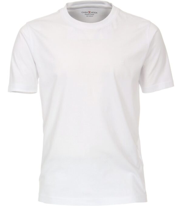 Casa Moda ensfarvet t-shirt hvid