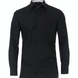 Casa Moda “comfort fit” lang ærmet skjorte Sort