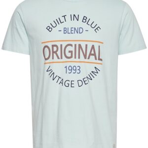 Blend t-shirt med print Lys blå