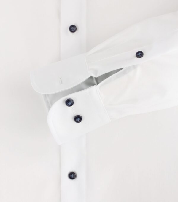 Casa moda strukturet skjorte comfort fit hvid – Bild 5