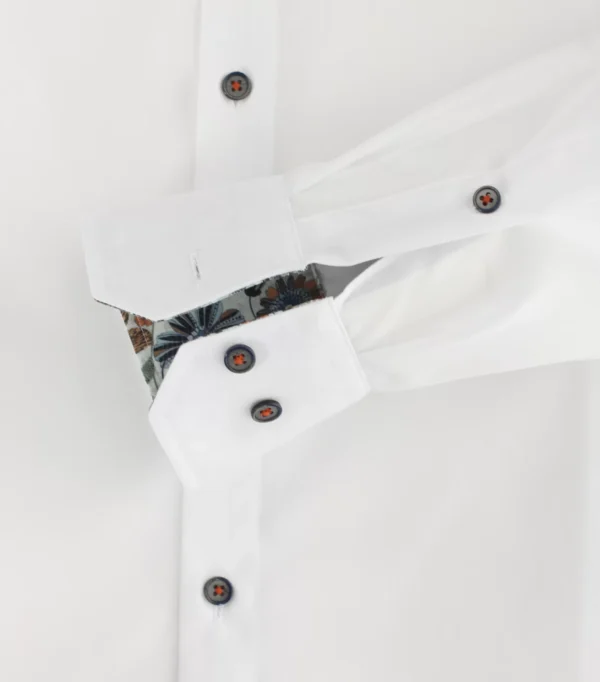 Casa Moda modern fit lang ærmet skjorte Hvid - Billede 5