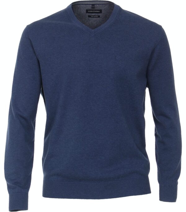 Casa moda Pullover mit V-Ausschnitt Blau