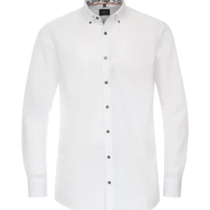 Casa Moda modern fit lang ærmet skjorte Hvid