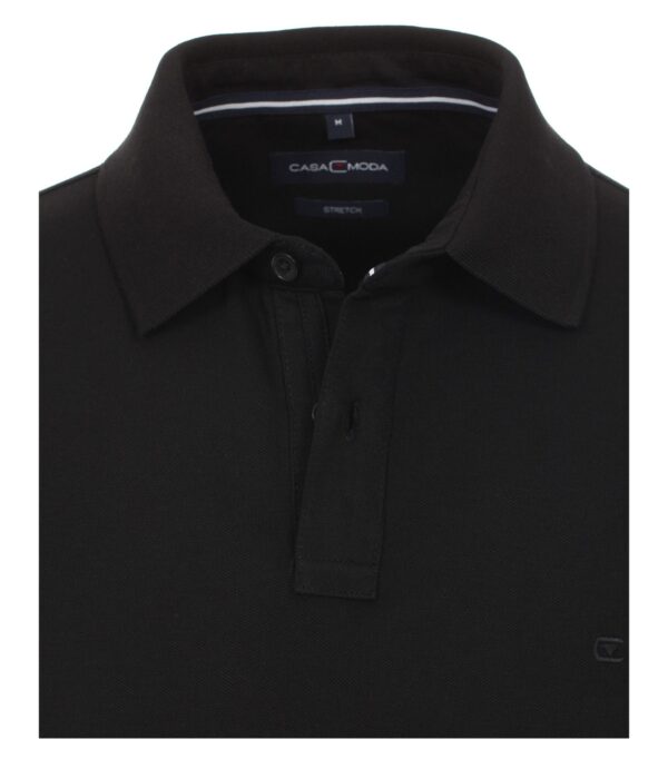 Casa Moda polo med stretch Sort – Bild 4
