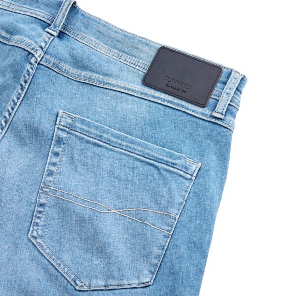 Sunwill jeans super stretch fitted fit Light Blå - Billede 5