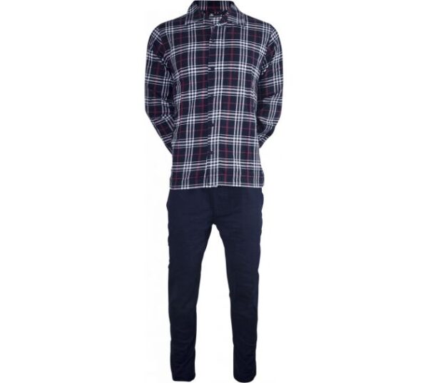 JBS klassiske pyjamas Ternet jakke/ ens farvet buks