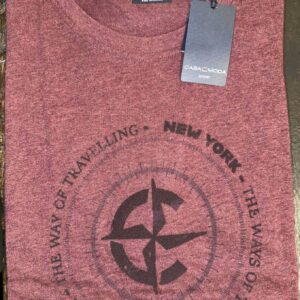 Casa Moda t-shirt med tryk mars rød