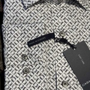 Casa Moda casual fit skjorte kort ærmer med sommer mønster