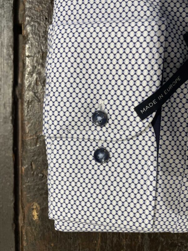 Casa Moda printet skjorte med button down comfort fit blå/hvid – Bild 4