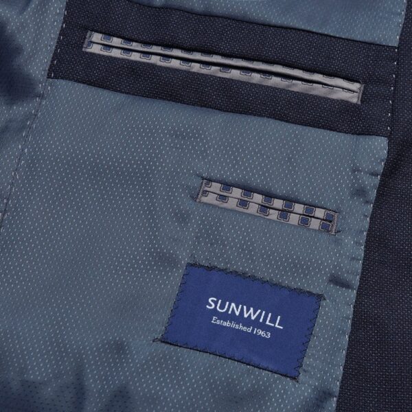 Sunwill herre blazer med struktur modern fit marine blå – Bild 5