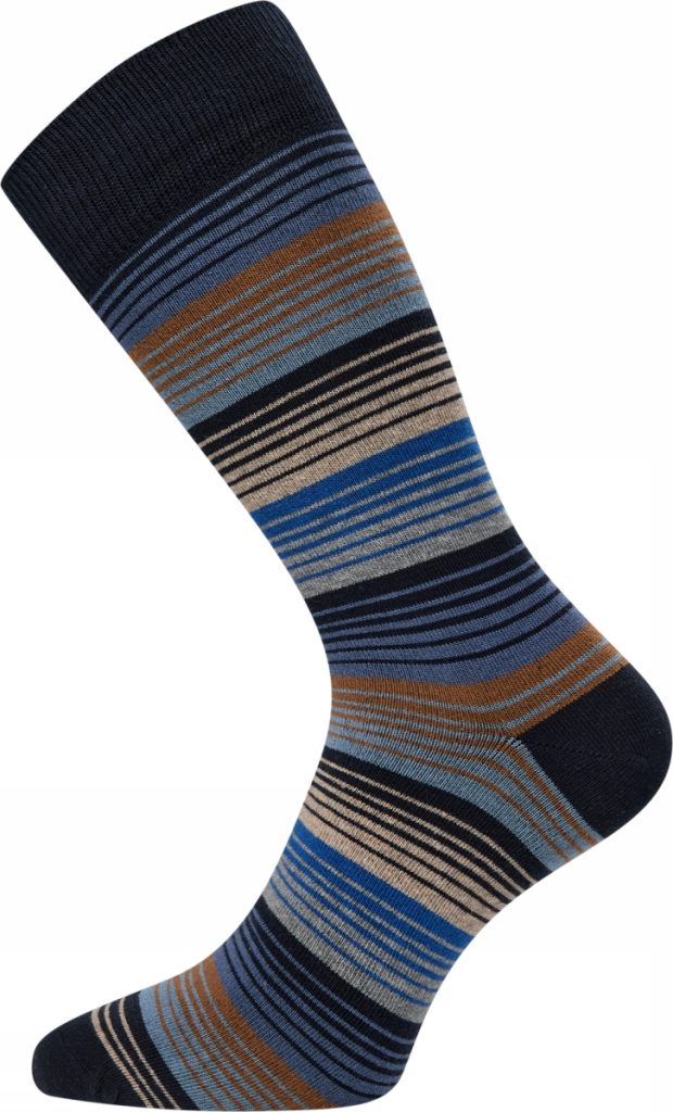 Claudio multi gestreift kahki/marien blau/beige/hellblau 40-47