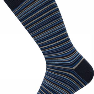 Claudio multi strib 40-47 marine blå/ blå/ beige