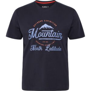 North latitude printet t-shirt rund-hals night sky