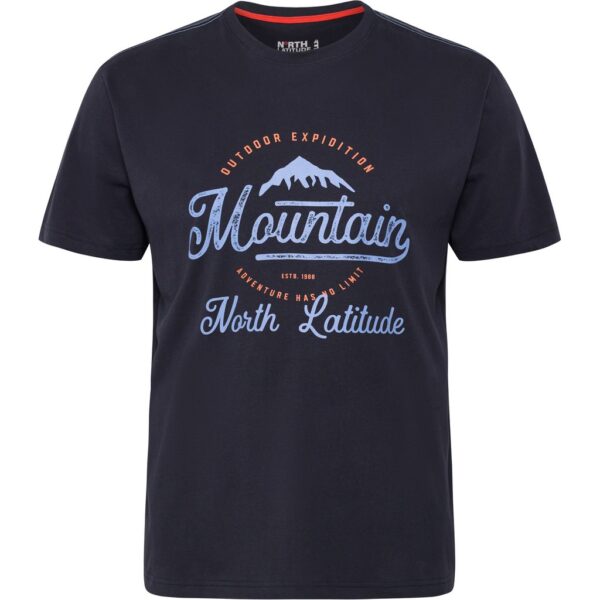 North latitude printet t-shirt rund-hals night sky
