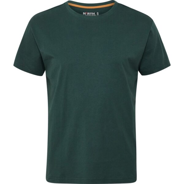 North latitude ryg printet t-shirt rund-hals flaske grøn - Billede 2