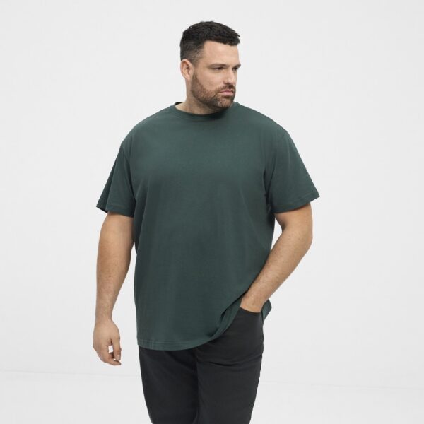 North latitude ryg printet t-shirt rund-hals flaske grøn - Billede 3