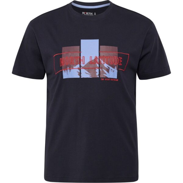 North latitude printet t-shirt rund-hals night sky