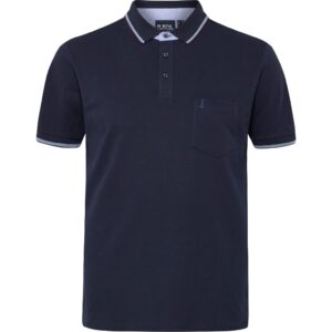 North latitude pique polo kontrast stribe flippen night sky