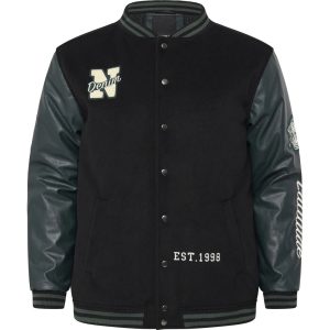 North Latitude klassisk universitetsjakke med uld look