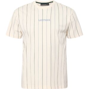 North latitude denim stribet t-shirt off hvid