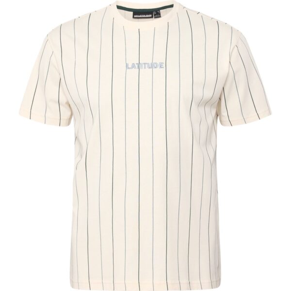 North latitude denim stribet t-shirt off hvid