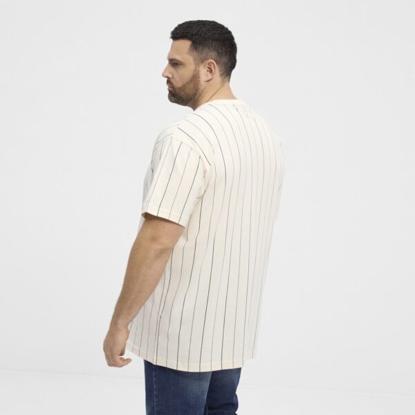 North latitude denim stribet t-shirt off hvid - Billede 3