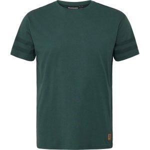 North Latitude T-shirt med trykt ryg og diskrete ærmestriber