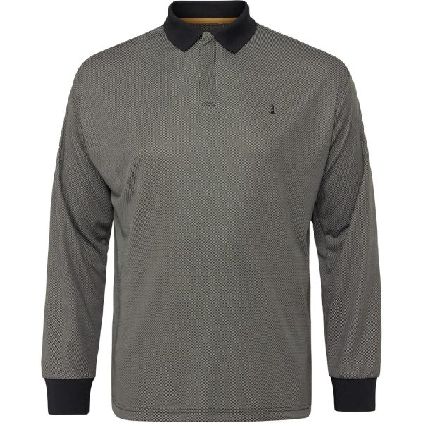 North Latitude Teknisk poloshirt i svedtransporterende polyester lange ærmer med cool effekt-funktion bordeaux