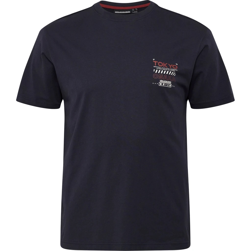 North Latitude T-shirt med Tokyo-inspireret print