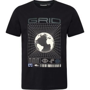 North Latitude T-shirt sort med grafisk print