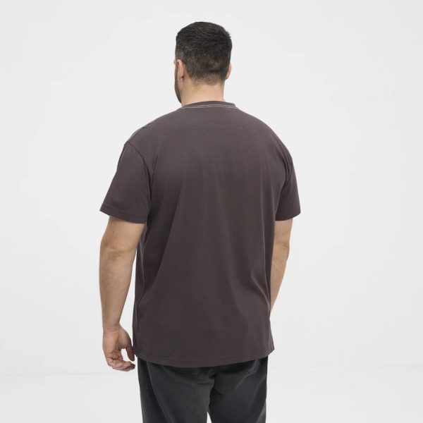 North Latitude T-shirt med grafisk print og afslappet pasform mørk brun - Billede 3