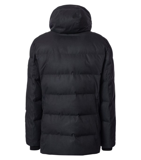 Casa Moda parka med aftagelig hætte og lækkert foer i lommerne antracit - Billede 2