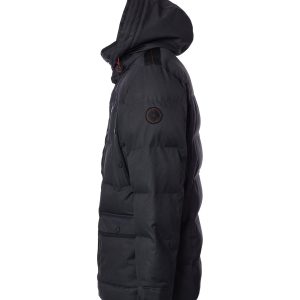 Casa Moda parka with detachable hood and cosy lining in the pockets anthracite
